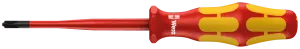 165 iSS PZ/S VDE Insulated screwdriver with reduced blade diameter for PlusMinus screws (Pozidriv/slotted)