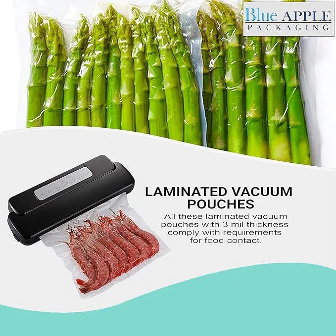 16X26 inches Vacuum Seal Bags for Food Packaging 3 Mil Co-Extruded