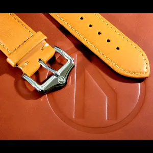22mm Camel Brown Leather watch strap