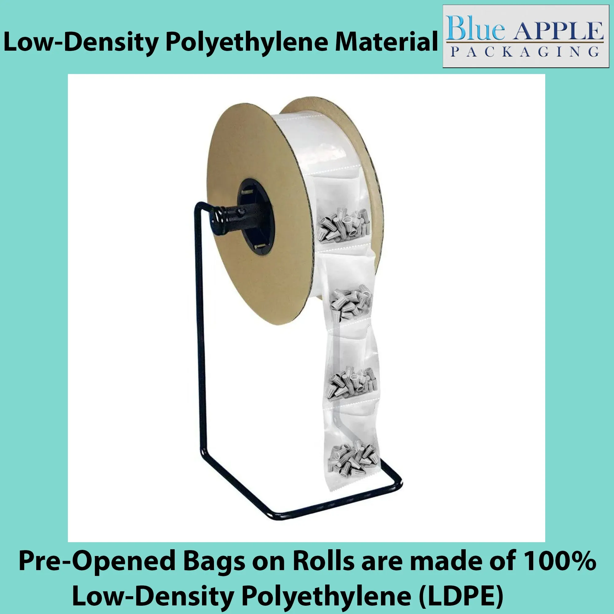 3X8 Inches Kwik-Fill® Pre-Opened Bags on Roll 1.4 Mil Auto Bag 1750/RL