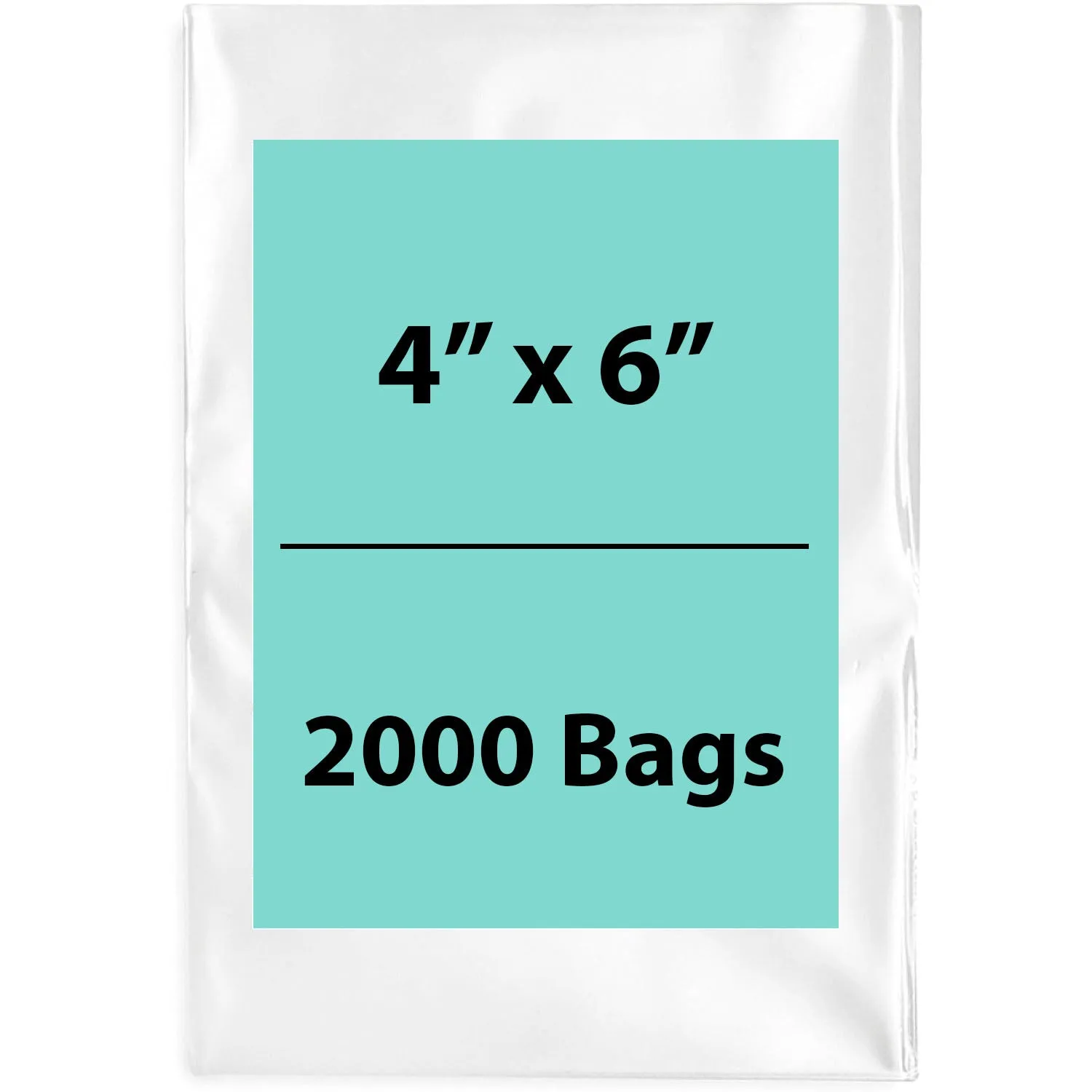 4X6 inches Clear Flat Poly Bags 3Mil Open Top (LDPE)