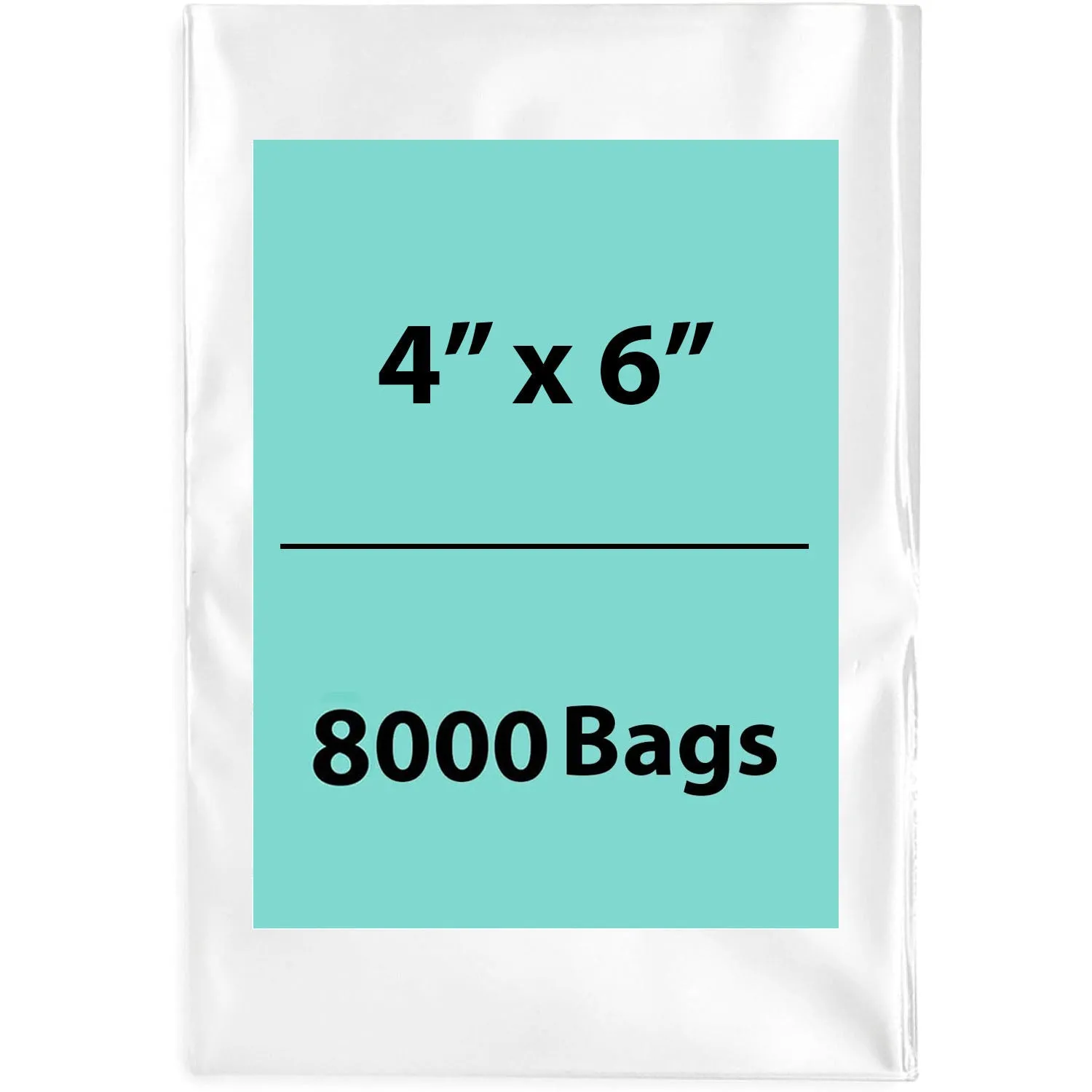 4X6 inches Clear Flat Poly Bags 3Mil Open Top (LDPE)
