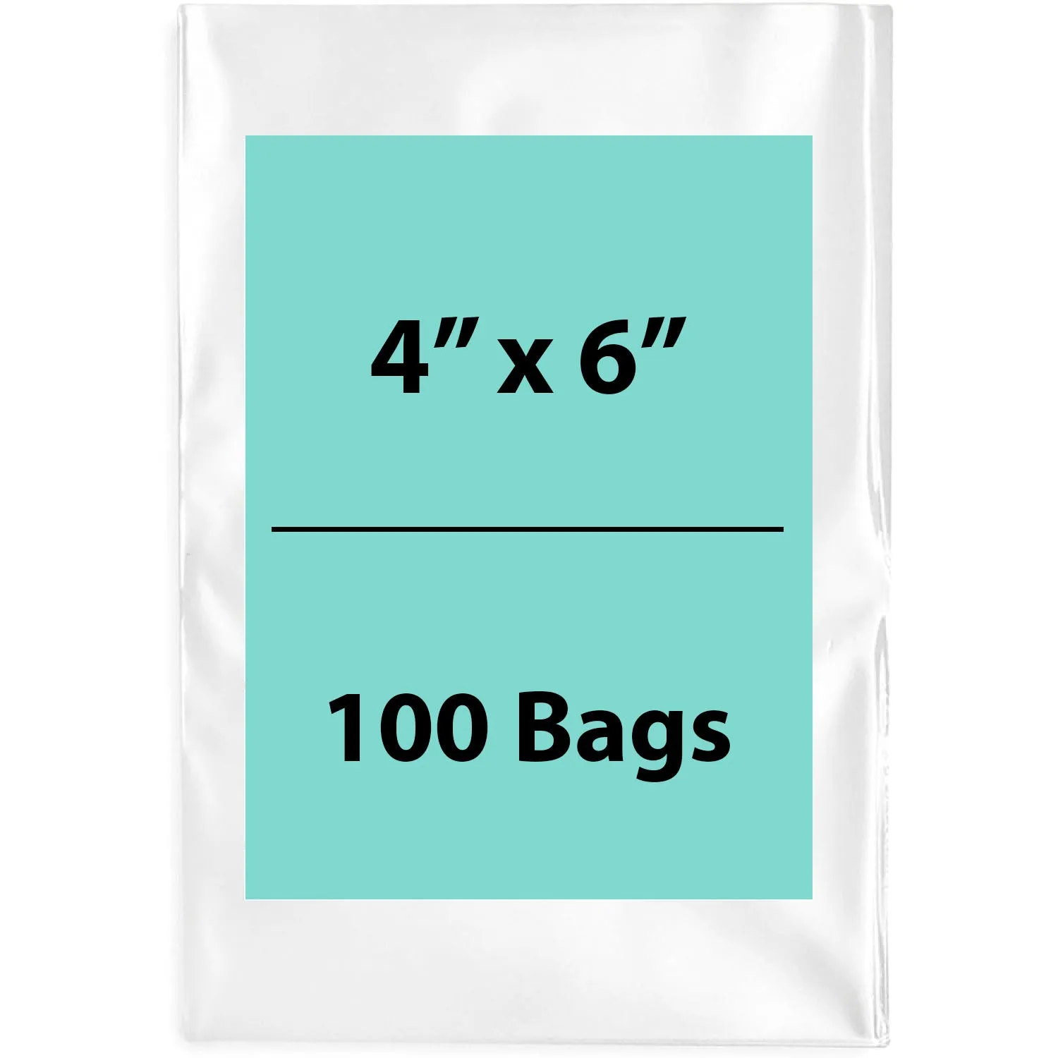 4X6 inches Clear Flat Poly Bags 3Mil Open Top (LDPE)
