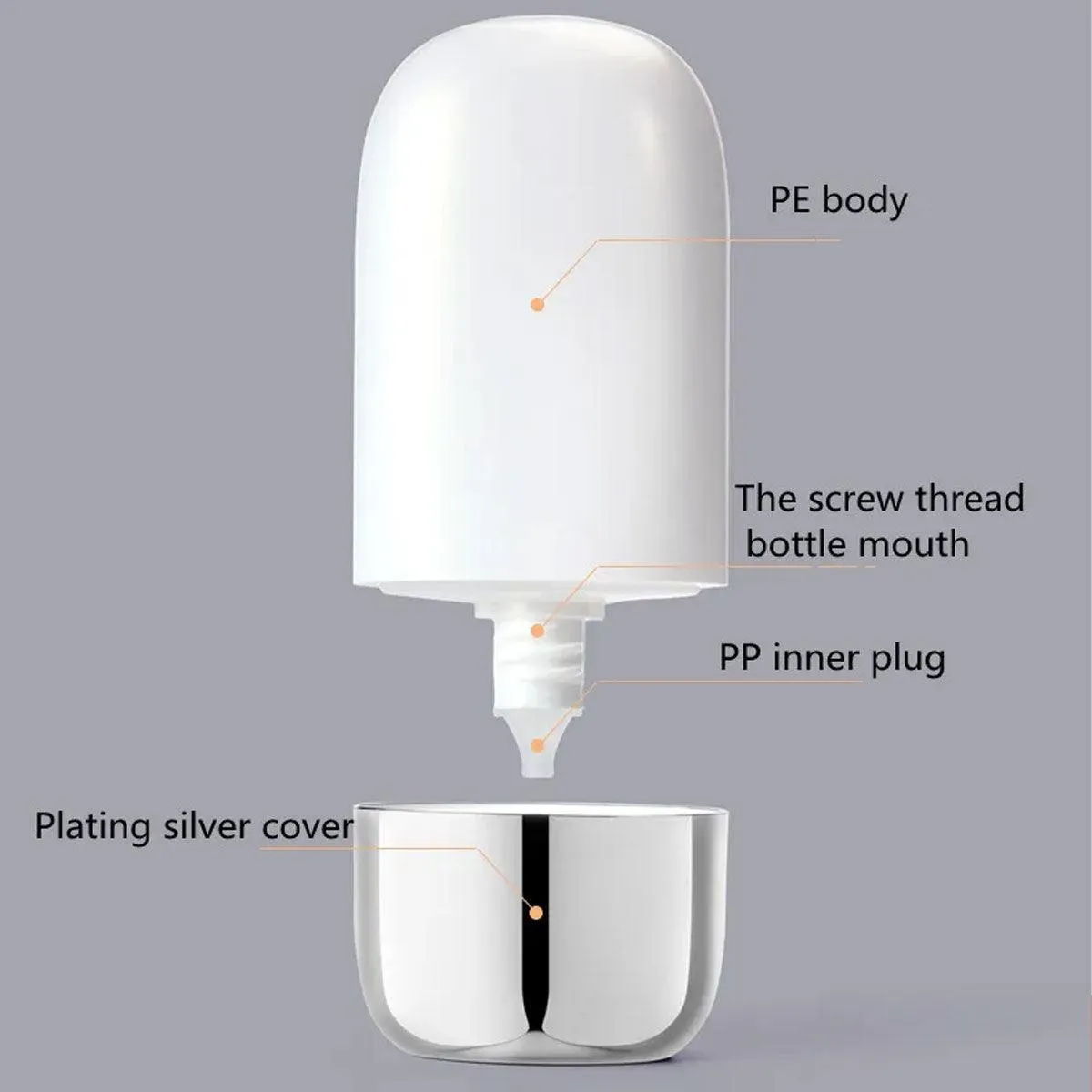 50ml Travel Refillable Squeeze Bottles 20PCS