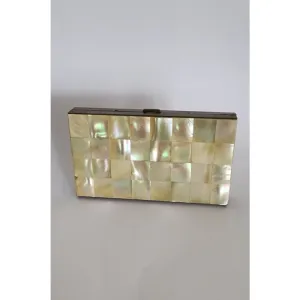 50s Mother of Pearl Compact Purse   Cigarette Case