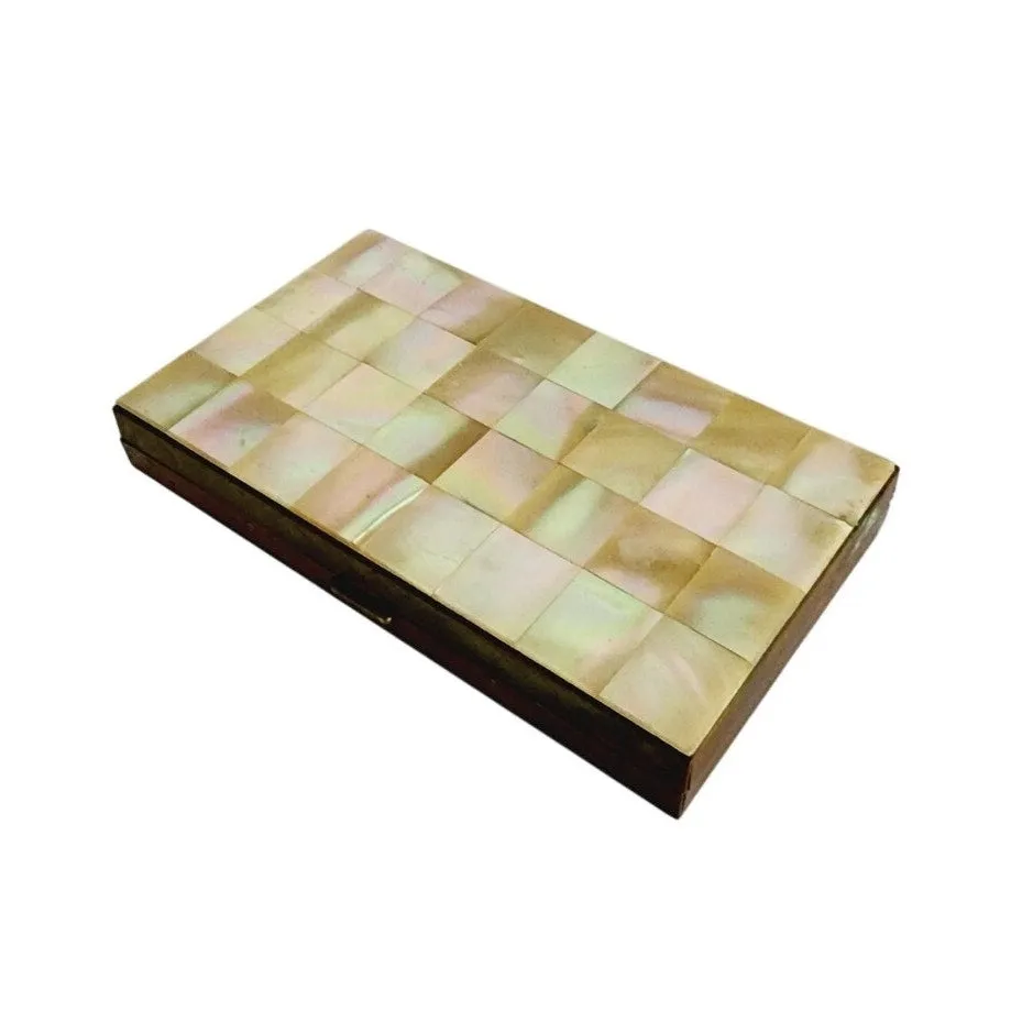 50s Mother of Pearl Compact Purse   Cigarette Case