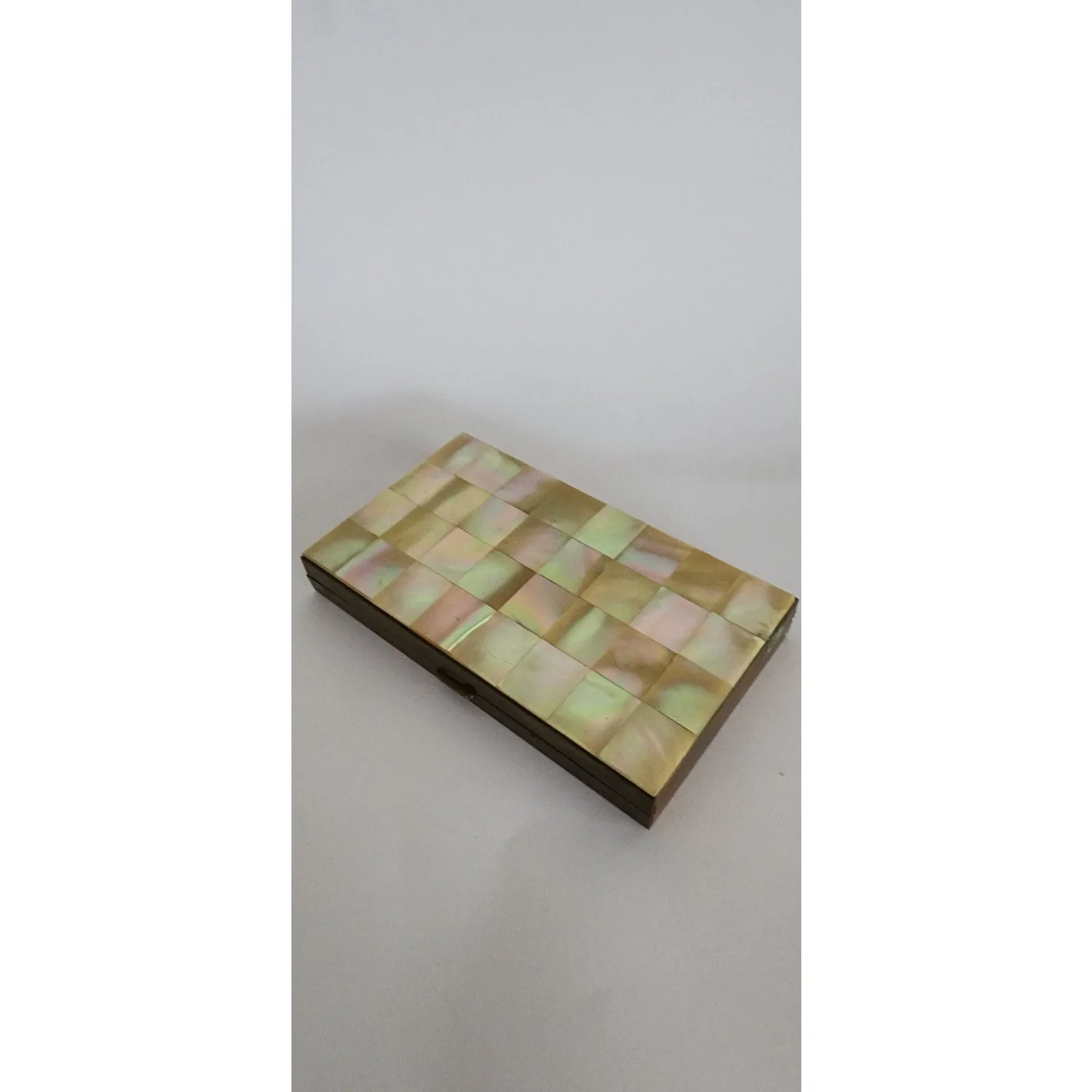 50s Mother of Pearl Compact Purse   Cigarette Case