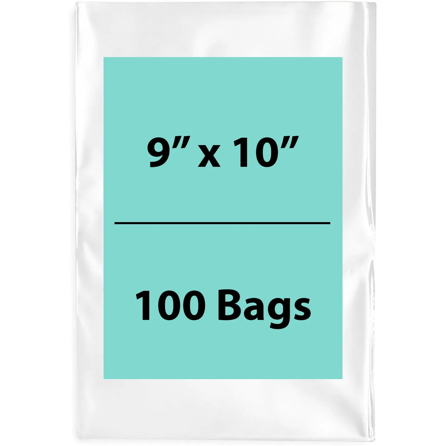 9X10 inches Clear Flat Poly Bags 1.5Mil Open Top (LDPE)