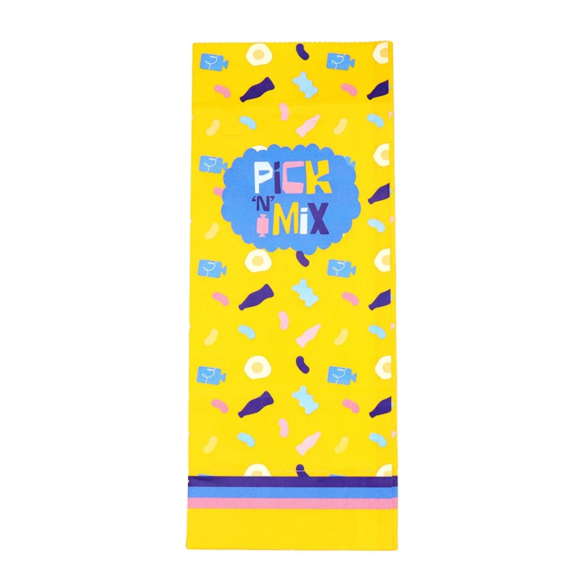 Accessories Yellow Sweet Print Pick n Mix Bags 250 Pack