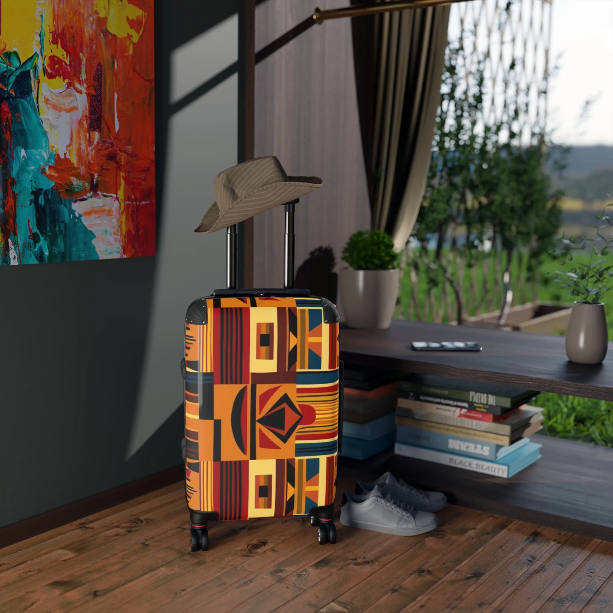 African Canvas 2 Suitcase