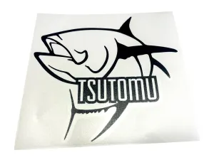 Ahi Logo 6" Sticker: Black