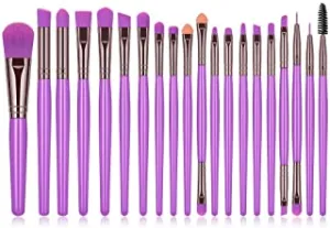 AMarkUp 20 Pcs Eye Makeup Brushes Set Premium Synthetic Cosmetic Foundation Eyeshadow Eyeliner Make Up Brush Tool