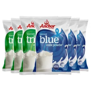 Anchor Adult Whole Milk Powder 3 bags   Skim Milk Powder 3 bags 1KG/bag (6 bags in a box)