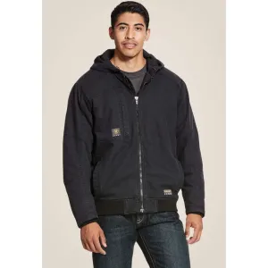 Ariat Men's Rebar Washed DuraCanvas 140G Insulated Jacket Black - 10027852