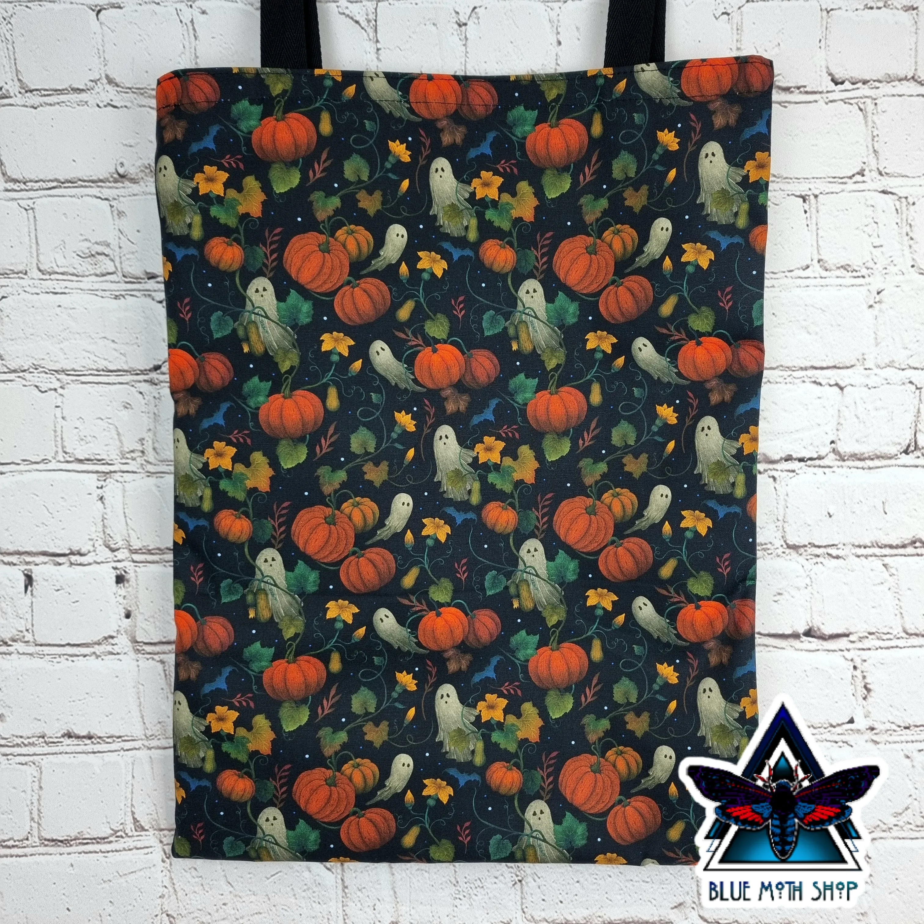 Autumn Ghost Garden 100% Cotton Canvas Tote Bag