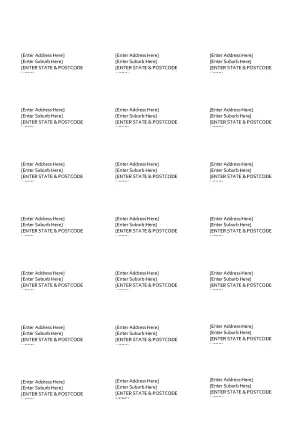 Avery Address Labels