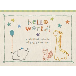 Baby's First Year Calendar - Made with Love
