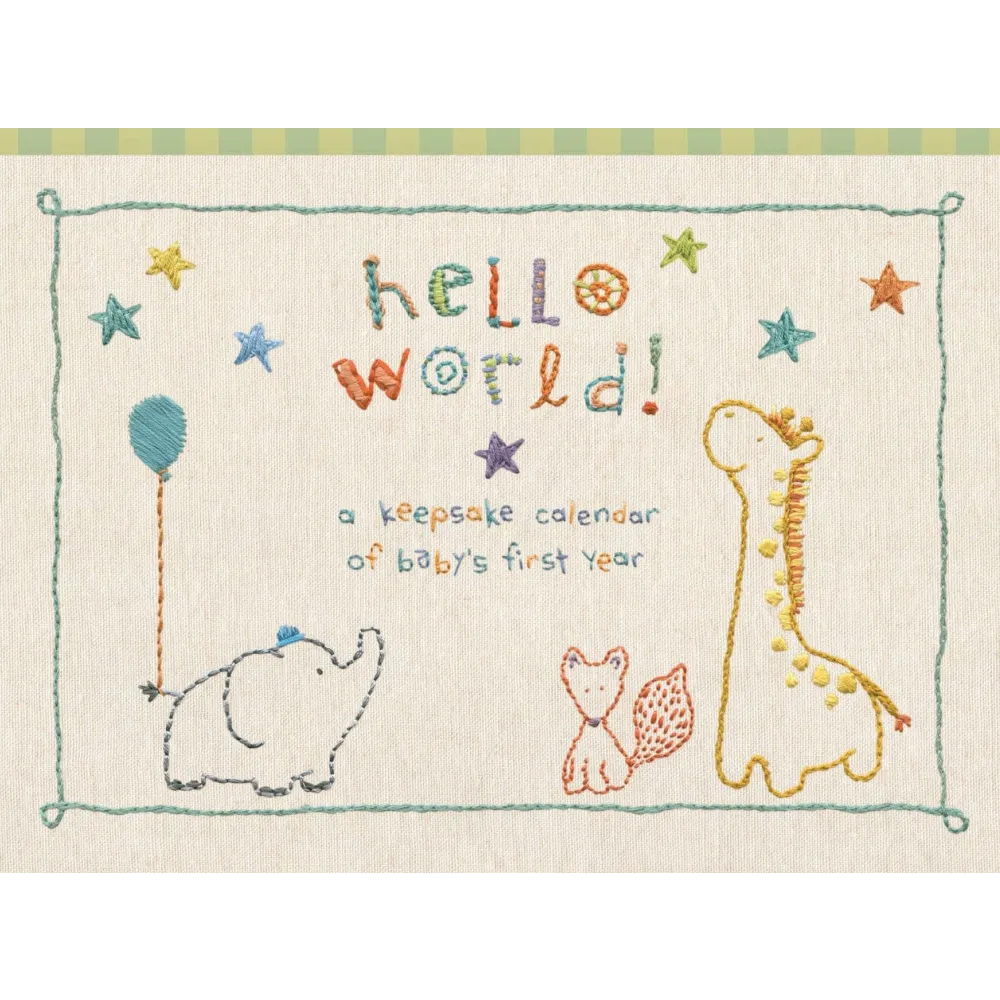 Baby's First Year Calendar - Made with Love