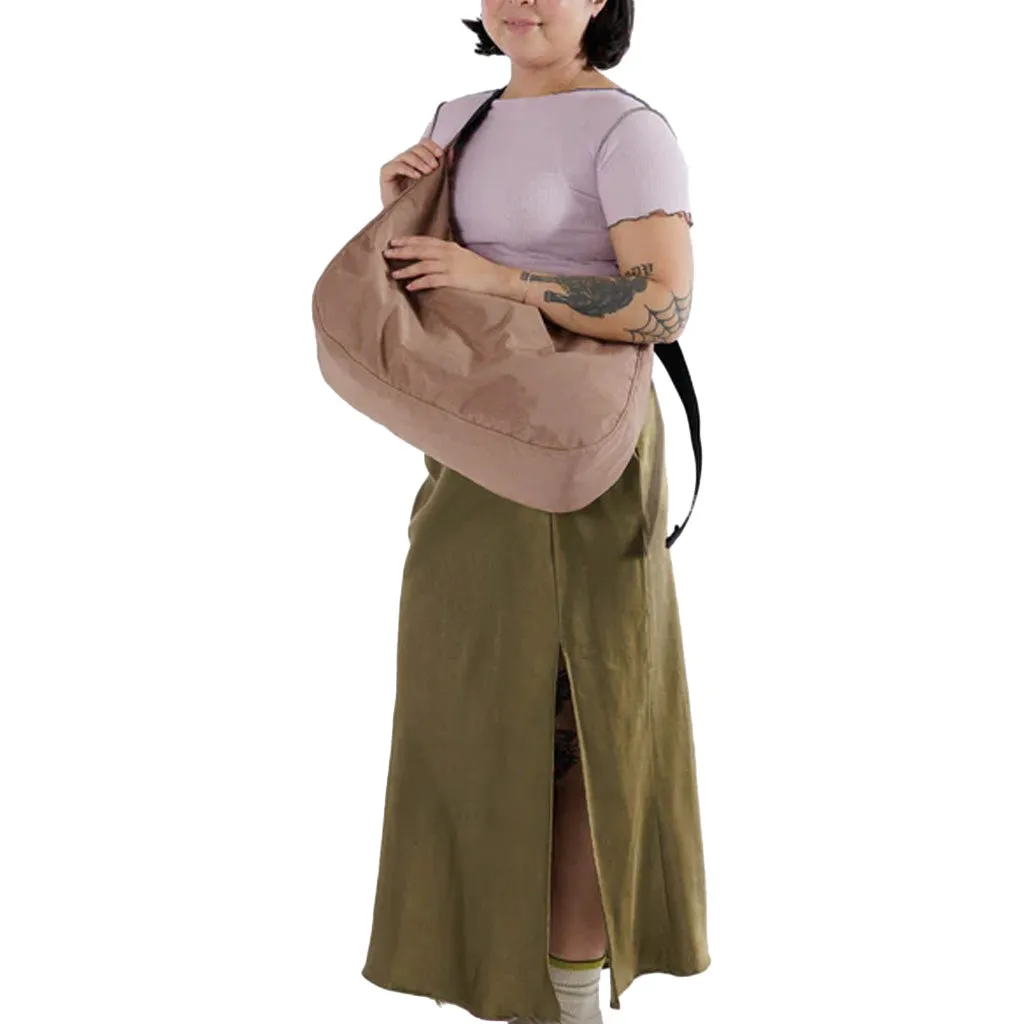 Baggu Large Nylon Crescent Bag, Cocoa