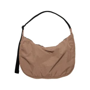 Baggu Large Nylon Crescent Bag, Cocoa
