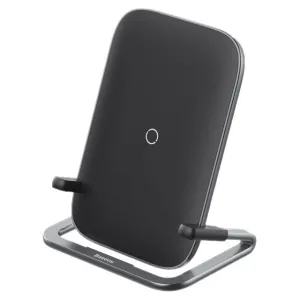 Baseus - Rib Horizontal and Vertical Holder Wireless Charging 15W (Black)