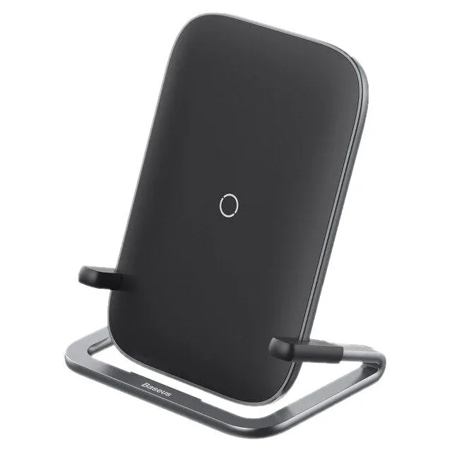 Baseus - Rib Horizontal and Vertical Holder Wireless Charging 15W (Black)