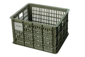 Basil Bicycle Crate Medium 29.5L Moss Green