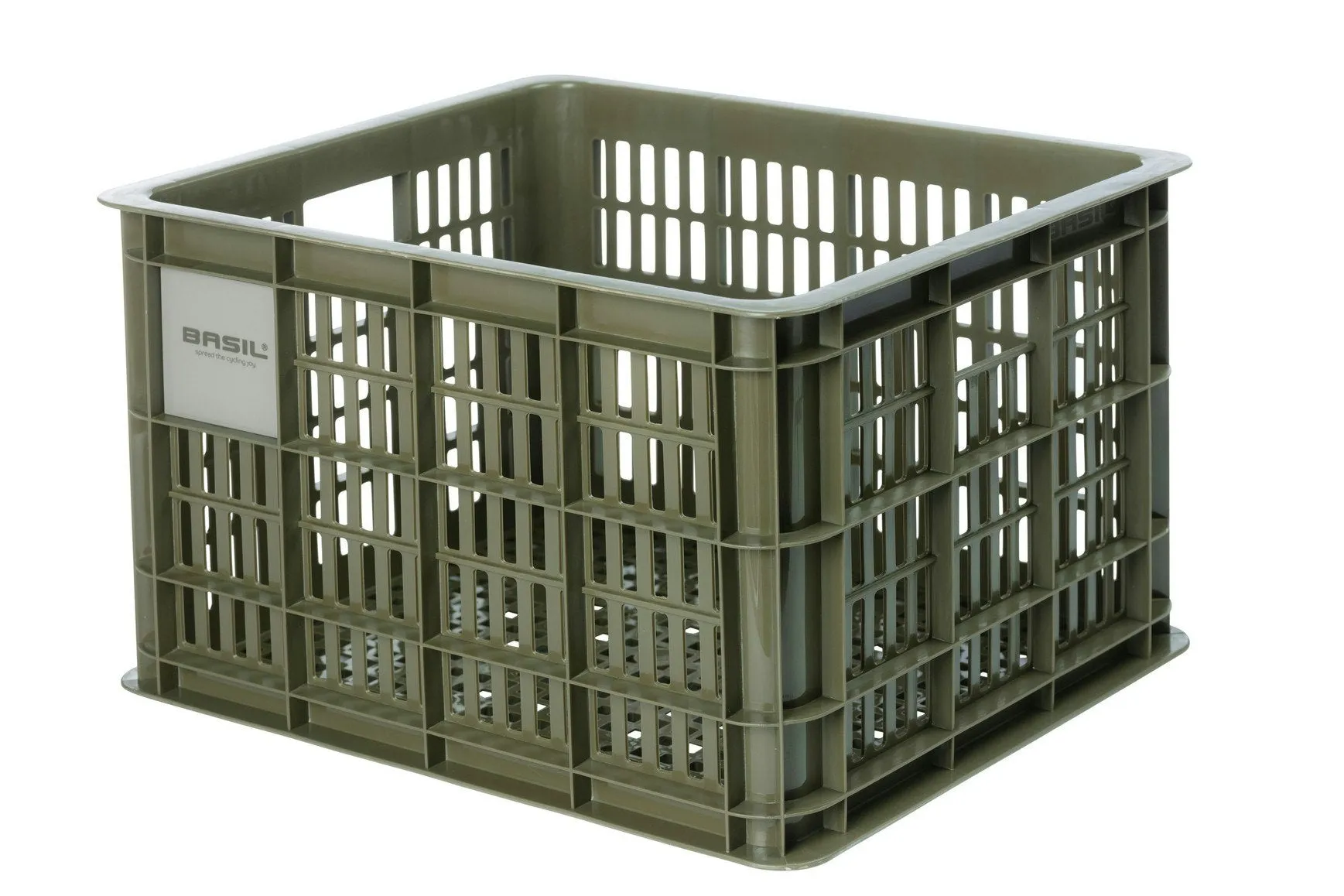 Basil Bicycle Crate Medium 29.5L Moss Green