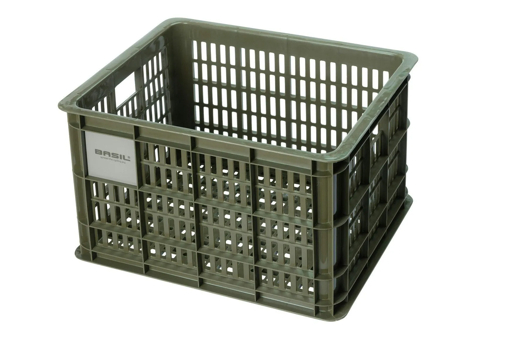 Basil Bicycle Crate Medium 29.5L Moss Green