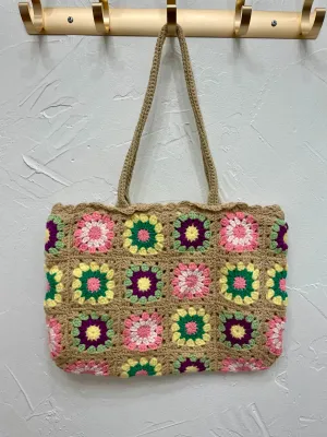 Beige Crochet Bag