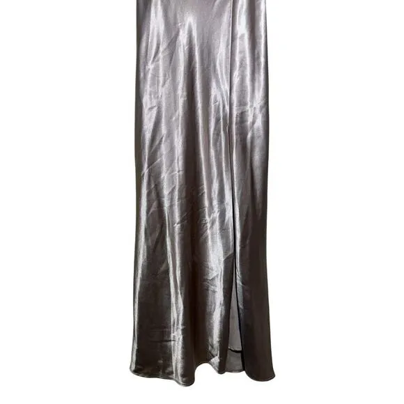Birdy Grey Neutral Champagne Mia Convertible Dress Bridesmaid Maxi Size SMALL