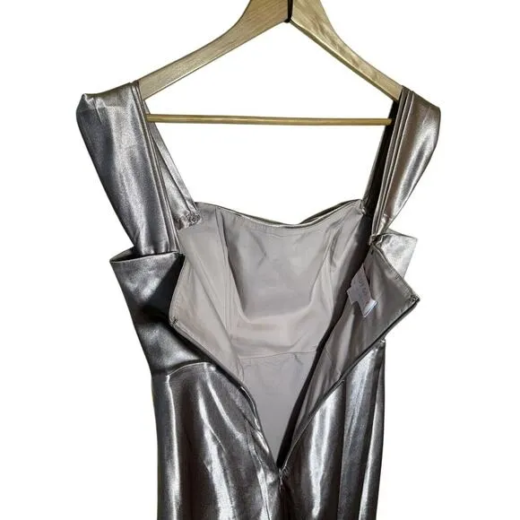 Birdy Grey Neutral Champagne Mia Convertible Dress Bridesmaid Maxi Size SMALL