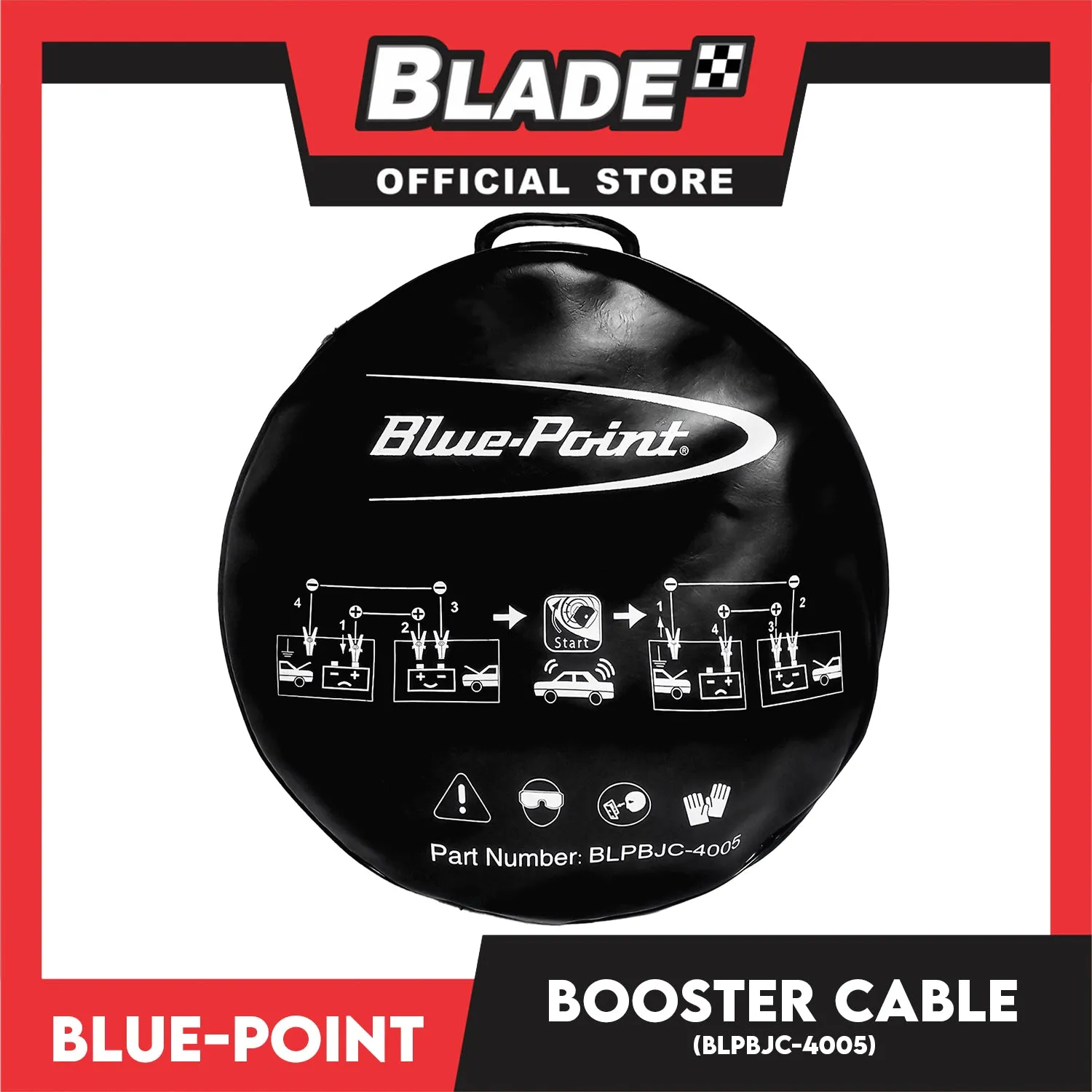 Blue-Point Booster Cable BLPBJC-4005, 15 Feet Battery Booster Cable Set