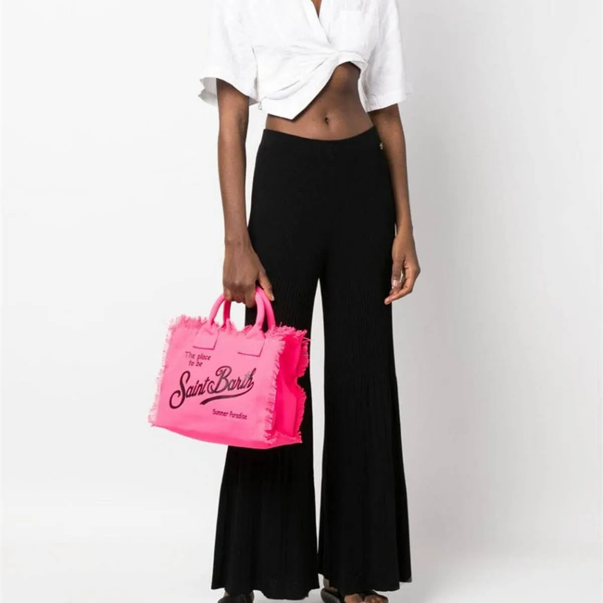 Blue St. Barth's Denim Tote Bag