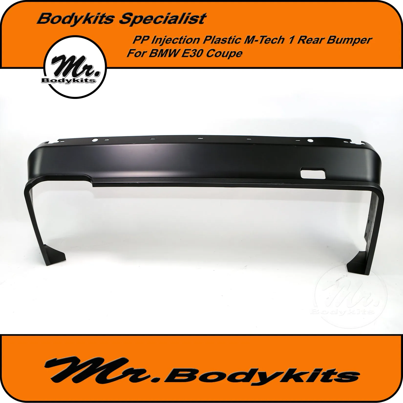 BMW E30 Plastic M-Tech 1 Style Rear Bumper Spoiler For Sedan / Coupe / Convertible By Mr Bodykits