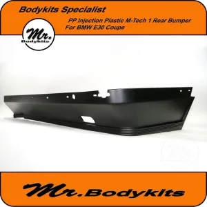 BMW E30 Plastic M-Tech 1 Style Rear Bumper Spoiler For Sedan / Coupe / Convertible By Mr Bodykits