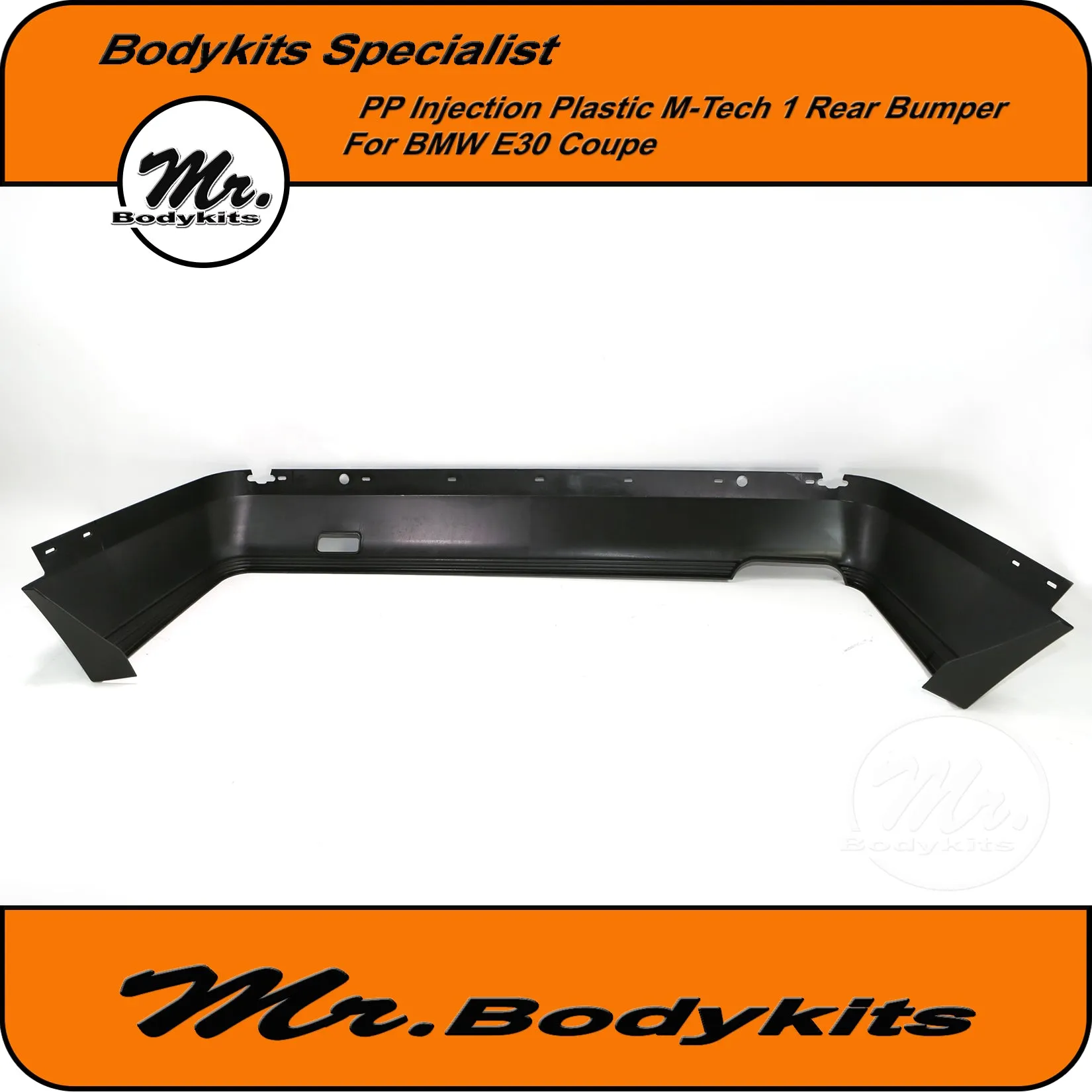 BMW E30 Plastic M-Tech 1 Style Rear Bumper Spoiler For Sedan / Coupe / Convertible By Mr Bodykits