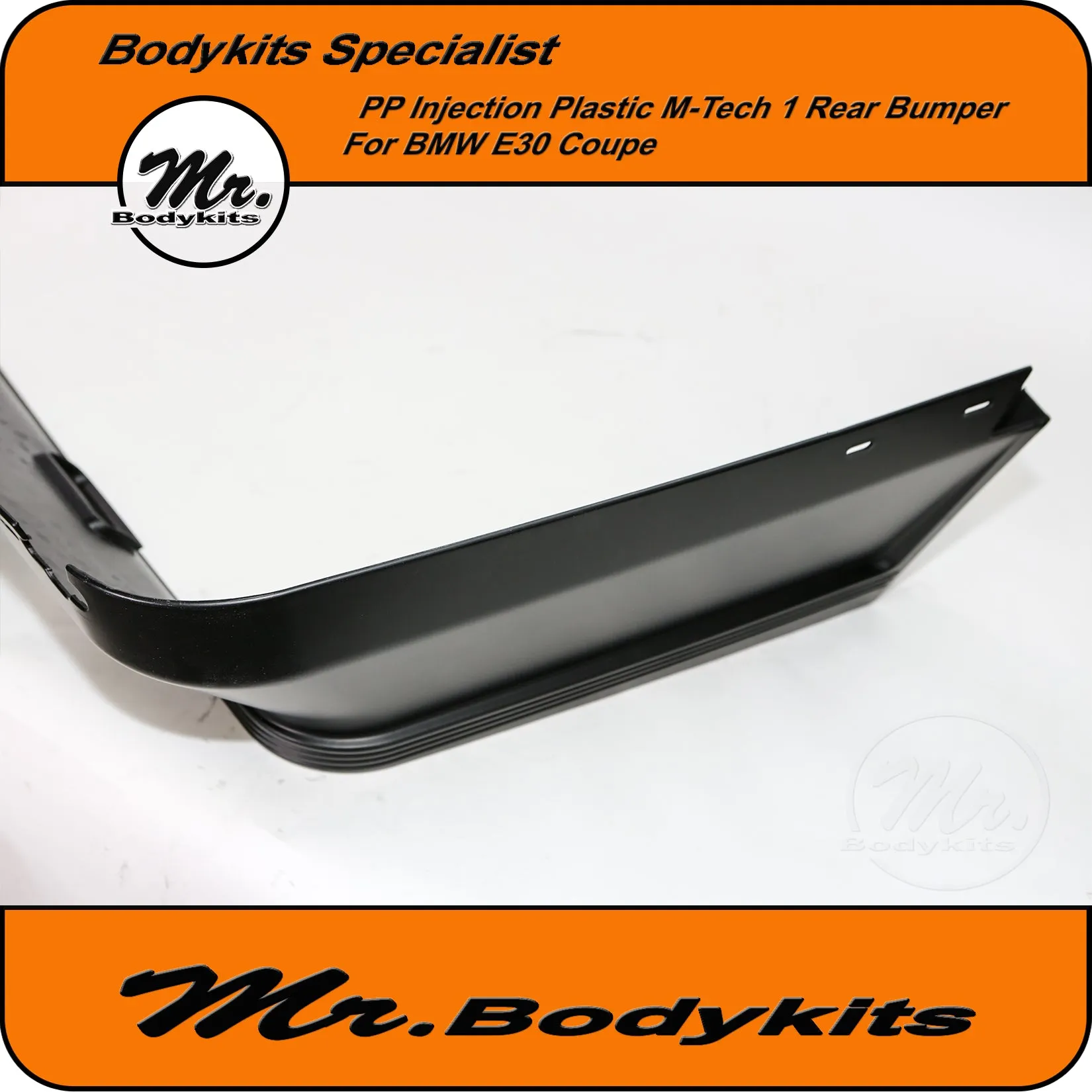 BMW E30 Plastic M-Tech 1 Style Rear Bumper Spoiler For Sedan / Coupe / Convertible By Mr Bodykits