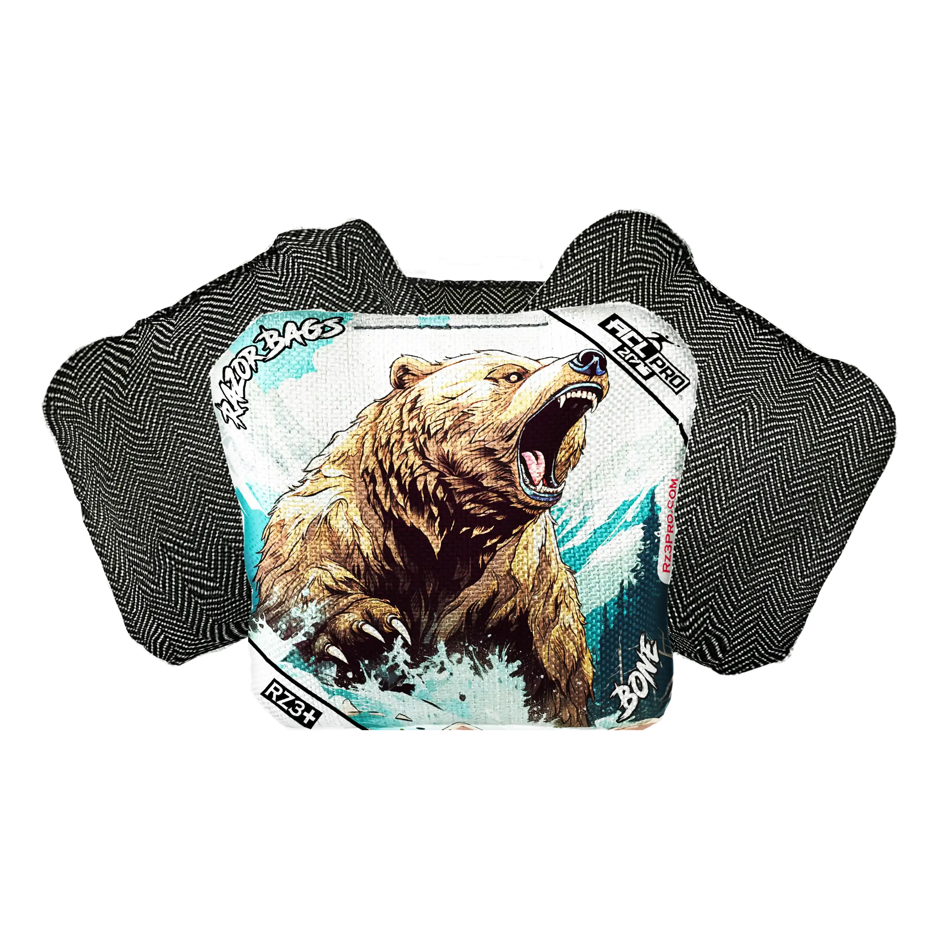 Bone | Alaskan Grizzly | ACL PRO Razor Cornhole Bags