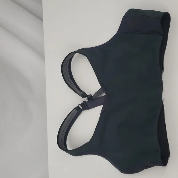 Brooks Convertible Sports Bra Gray High Support Crossback Added Support 34C