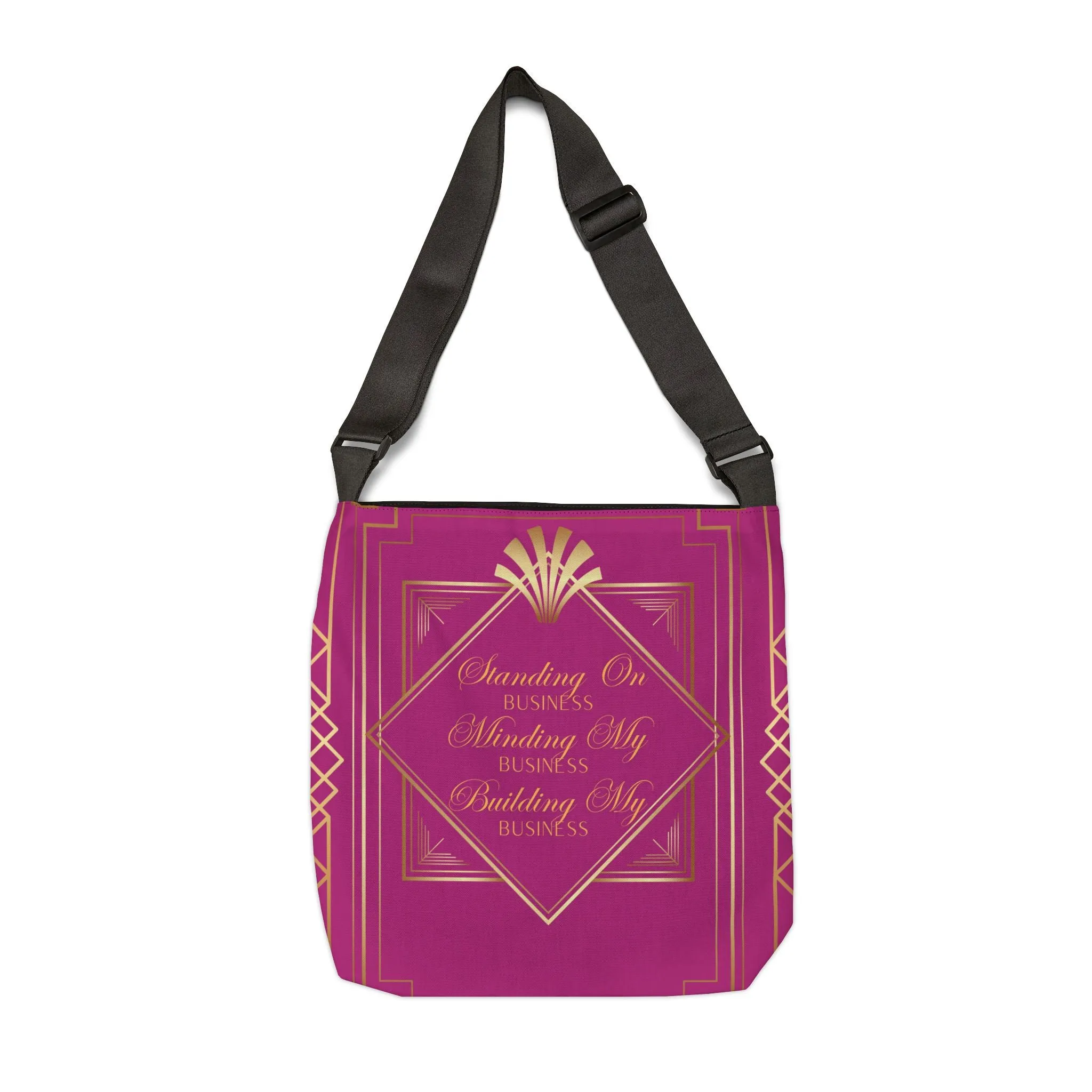 Business 2 (Pink) Adjustable Tote Bag (AOP)
