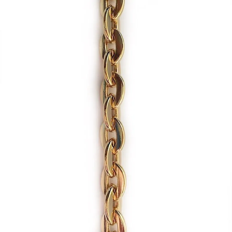 Cable Link Gold Chain by the Inch (#604)