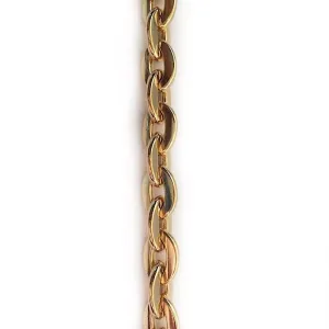 Cable Link Gold Chain by the Inch (#604)