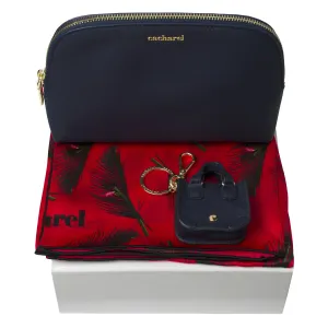 Cacharel CPCKL836-Set Victoire (key ring, silk scarf & cosmetic bag)