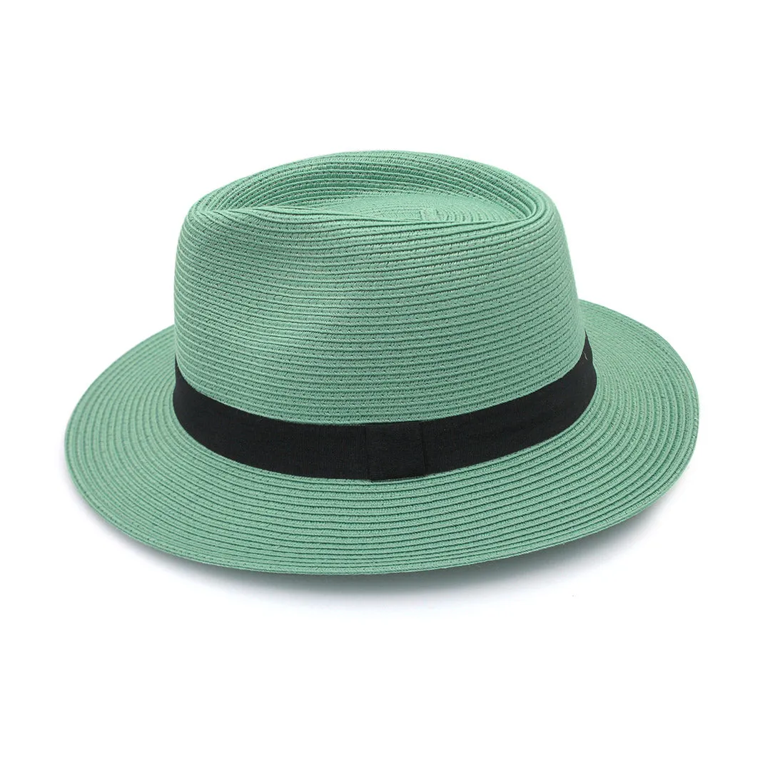Café Fedora Hat - Mint Green