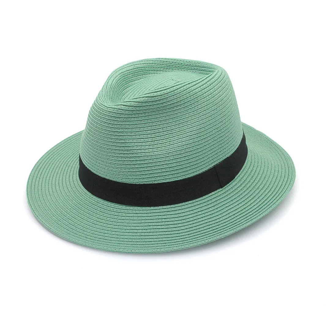 Café Fedora Hat - Mint Green