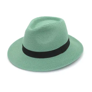 Café Fedora Hat - Mint Green