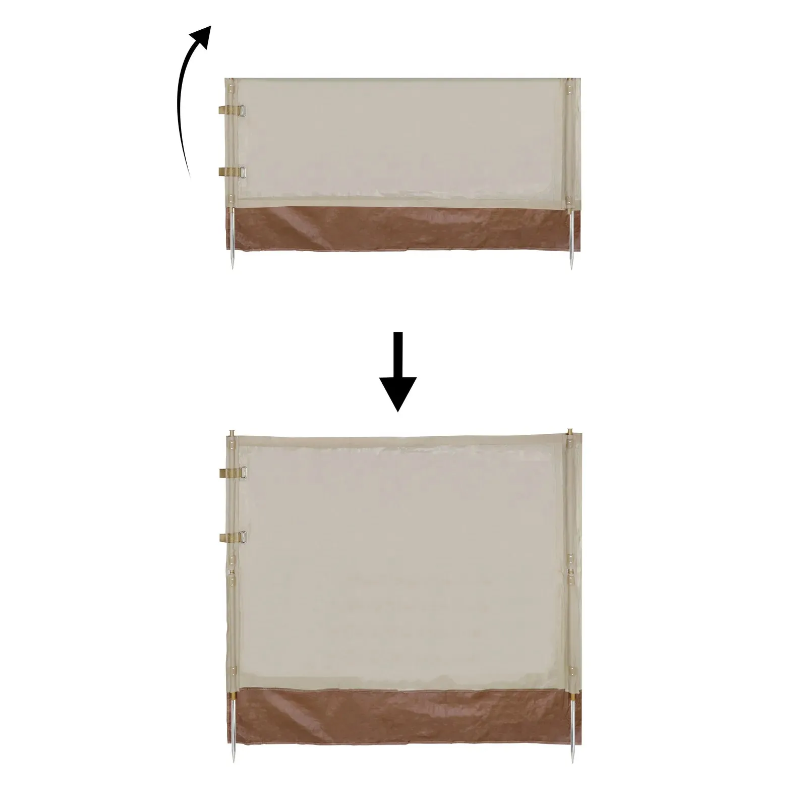 Camouflage  Foldable Windscreen 1.35*8m