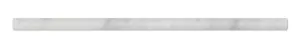 Carrara (Carrera) Bianco Honed Marble Pencil 12" Trim