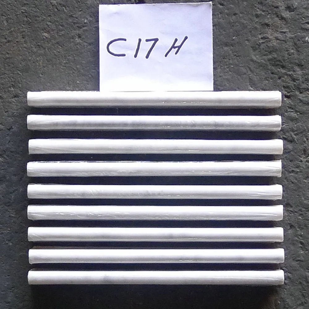 Carrara White Italian Carrera Marble Pencil Liner Trim Molding 5/8 x 12 Honed